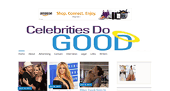 Desktop Screenshot of celebritiesdogood.com