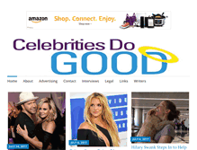 Tablet Screenshot of celebritiesdogood.com